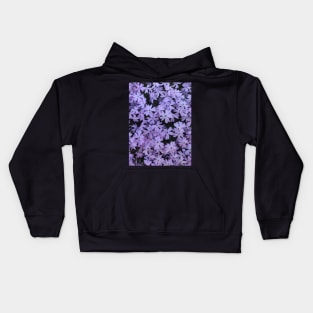 Purple Floral Garden Flower Pattern Kids Hoodie